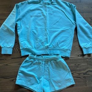 Pangaia sweatshirt and matching shorts